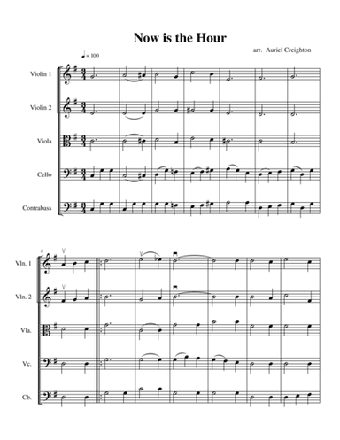 Now is the Hour (arr. Auriel Creighton)