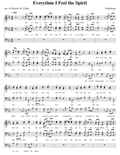 Every Time I Feel the Spirit (arr. Warren W. Clarke)