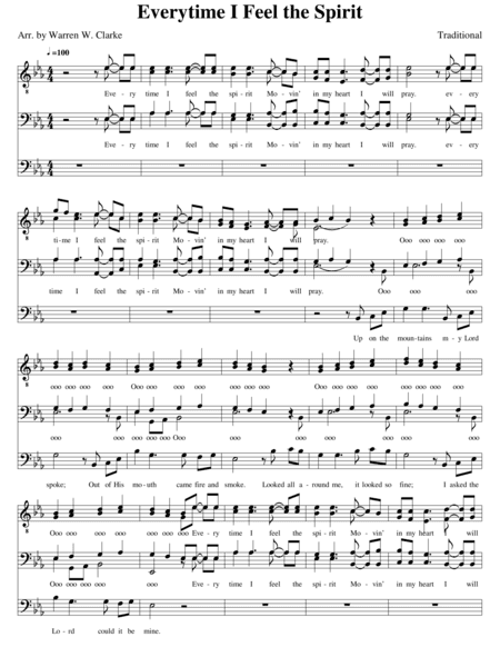 Every Time I Feel the Spirit (arr. Warren W. Clarke)