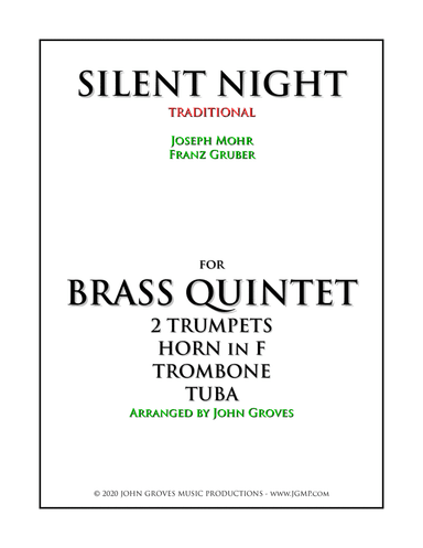 Silent Night - Brass Quintet (arr. John Groves)