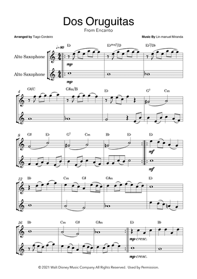 Dos Oruguitas (arr. Tiago Cordeiro)