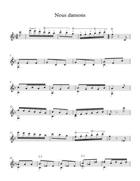 Nous dansons (arr. Milan Mitic)