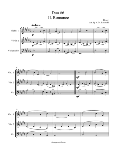 Romance from Duo #6 (arr. Nick Lacanski)