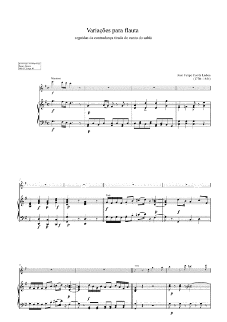 J.F.C. Lisboa (1770-1854) (arr. James Strauss)