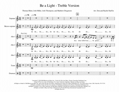 Be A Light (arr. Don Staffin and Rachel Staffin)