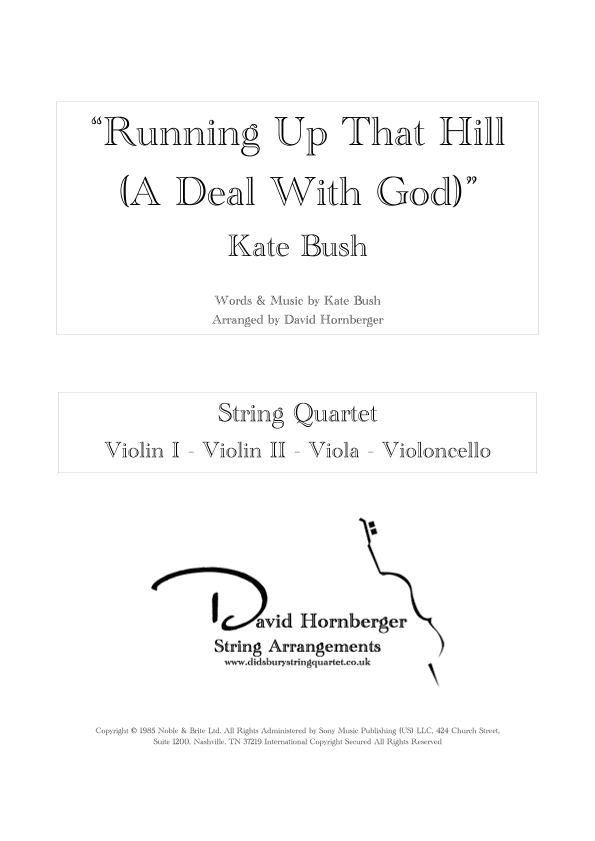 Running Up That Hill (arr. David Hornberger)
