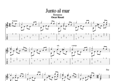 Junto al mar (Romanza) (arr. Leonardo Ramos)