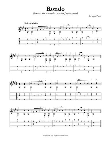 Rondo (from Six nouvelles sonates progressives) (arr. Mark Phillips)