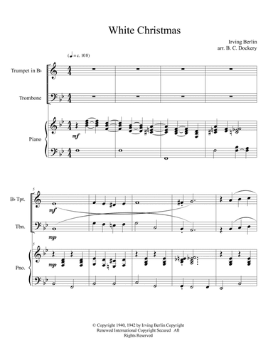 White Christmas (arr. B. C. Dockery)