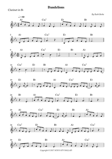 Dandelions (arr. Wesley S. SIlva)