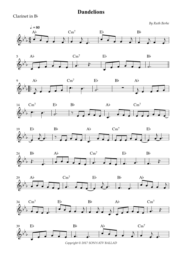 Dandelions (arr. Wesley S. SIlva)