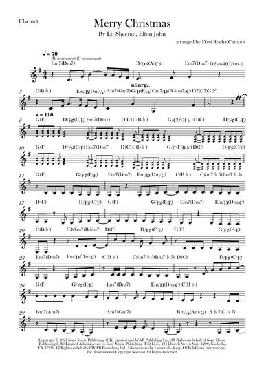 Merry Christmas (arr. Davi Rocha Campos)