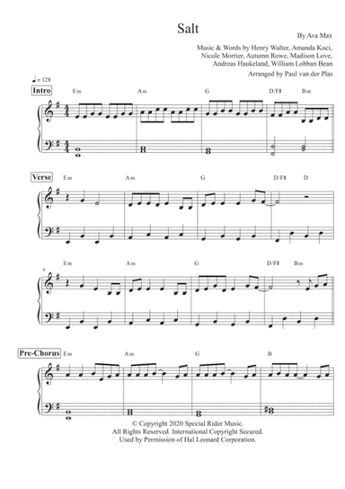 Salt (arr. Paul van der Plas)