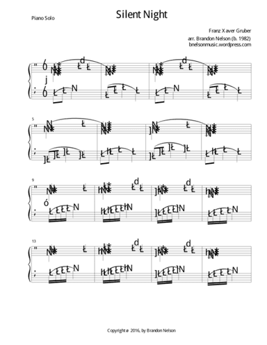 Silent Night (arr. Brandon Nelson)