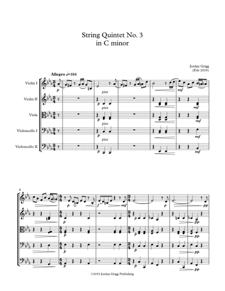 String Quintet No 3 in C minor