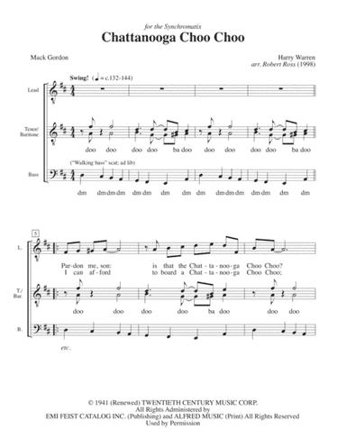 Chattanooga Choo Choo (arr. Robert Ross)
