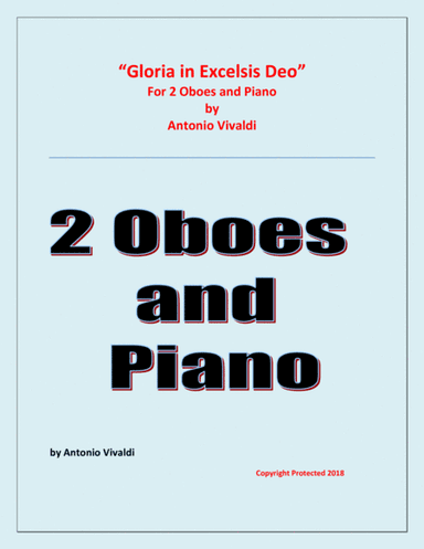 Gloria in Excelsis Deo  - for 2 Oboes and Piano (arr. Raymond Fenech)