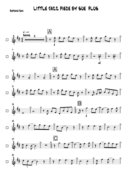 we are a swing band - little jazz piece with parts for brass added