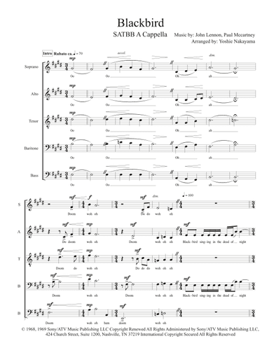 Blackbird (arr. Yoshie Nakayama)