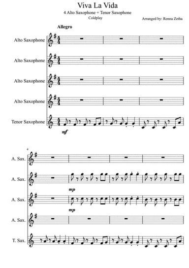 Viva La Vida (arr. Renna Zetha)