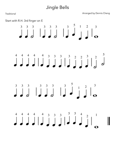 Jingle Bells - 3 Easy Piano Versions (Great for teaching different beginners!) (arr. Dennis Cheng)