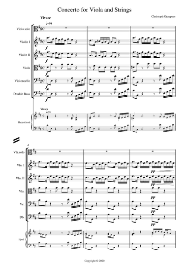 Concerto for Viola and Strings in D Major (arr. Alex Tinlin)