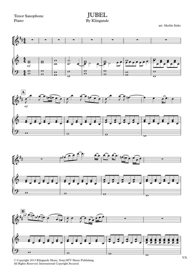 Jubel (arr. Merlin Sisko)
