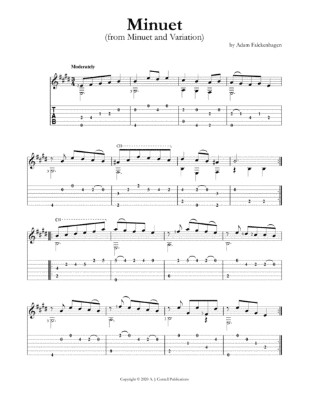 Minuet (from Minuet and Variation) (arr. Mark Phillips)