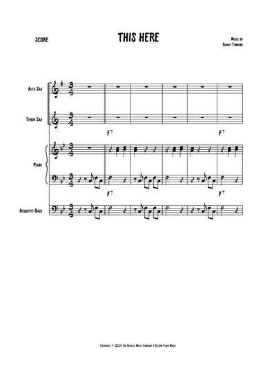 This Here (arr. The Sheet Music Library)
