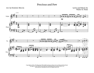 Precious And Few (arr. Dominic Meccia)