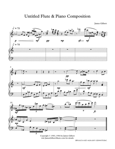 Untitled Flute & Piano Composition