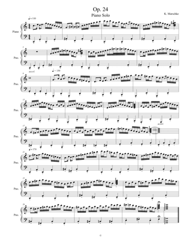 Op. 24 for Piano