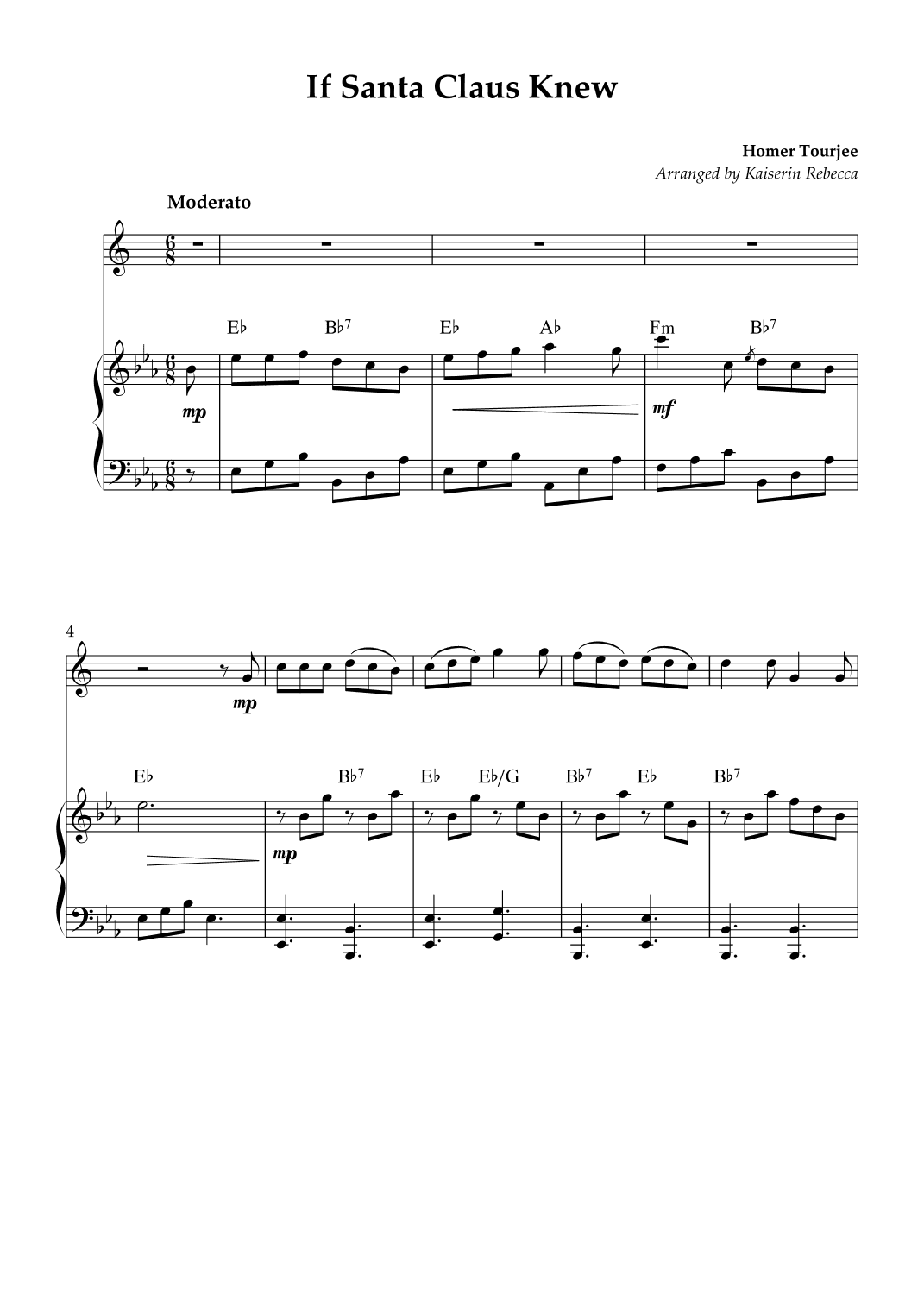 If Santa Claus Knew (arr. Kaiserin Rebecca)