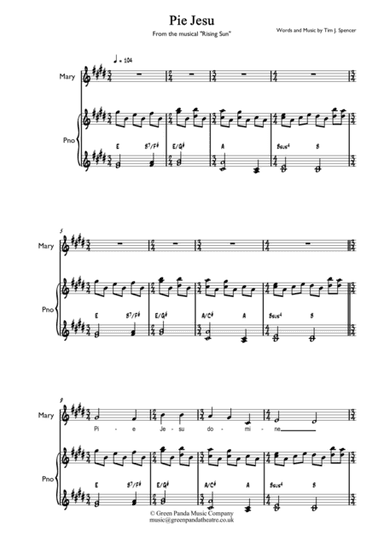 Pie Jesu (From the Musical "Rising Sun")