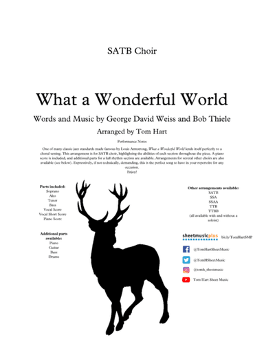 What A Wonderful World (arr. Tom Hart)