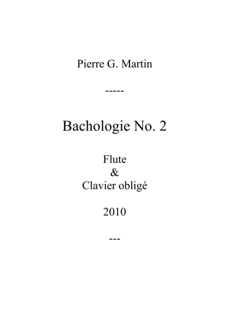 Bachologie no. 2 (duet)