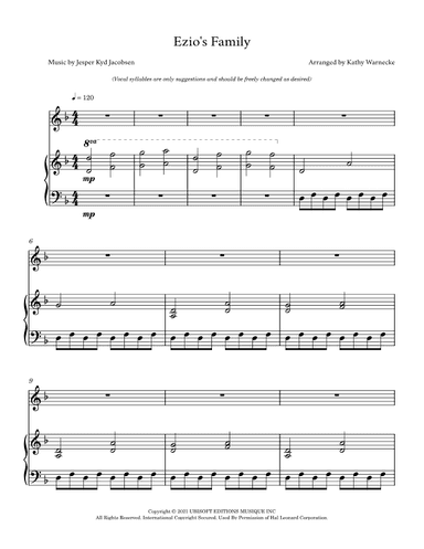 Ezio S Family (arr. Kathy Warnecke)