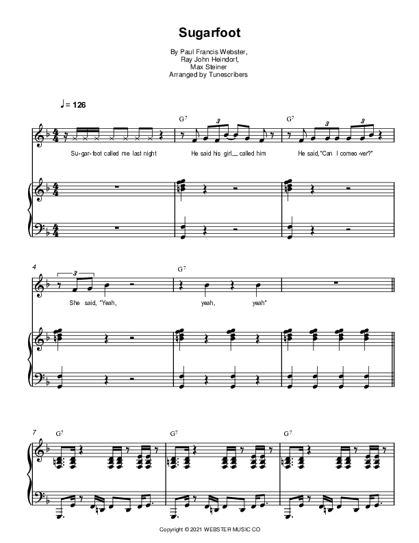 Sugarfoot (arr. Tunescribers)