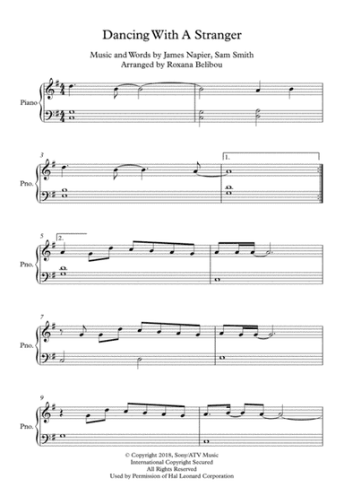 Dancing With A Stranger (arr. Roxana Belibou)