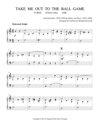 25B. Take Me Out to the Ball Game (arr. Richard Giszczak)
