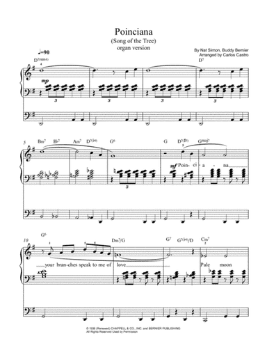 Poinciana (song Of The Tree) (arr. Carlos Castro)