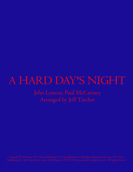 A Hard Day's Night (arr. Jeff Tincher)