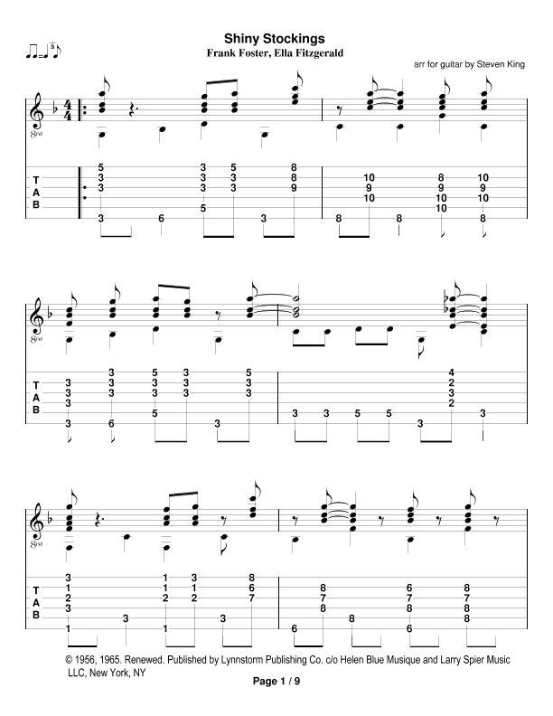 Shiny Stockings (arr. Steven King)