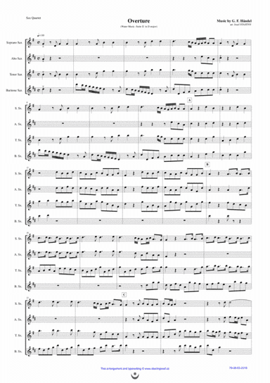 Overture (Water Music) (arr. Josef STASTNY)