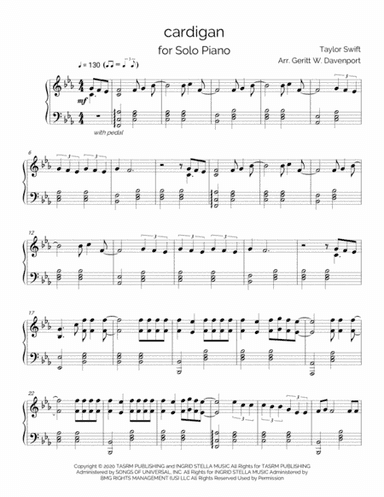 Cardigan (arr. Geritt W. Davenport)