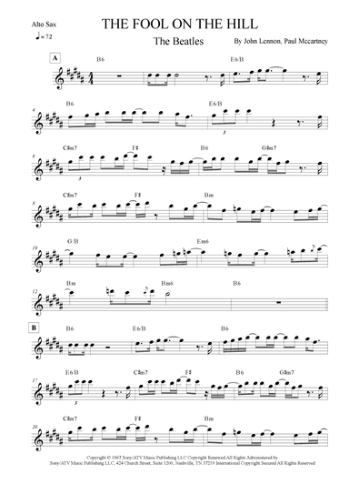 The Fool On The Hill (arr. Leo Silva)