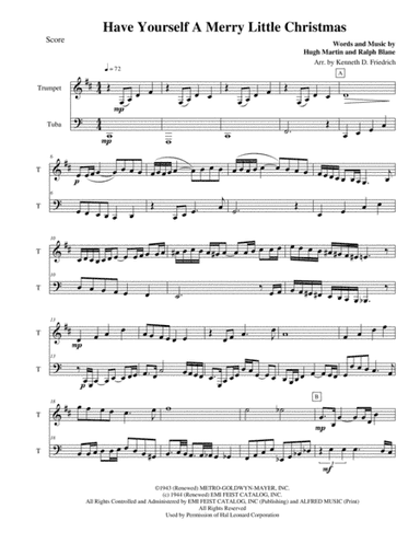 Have Yourself A Merry Little Christmas  from MEET ME IN ST. LOUIS (arr. Kenneth D. Friedrich)