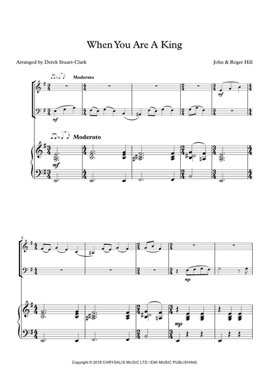 When You Are A King (arr. Derek STUART-CLARK)