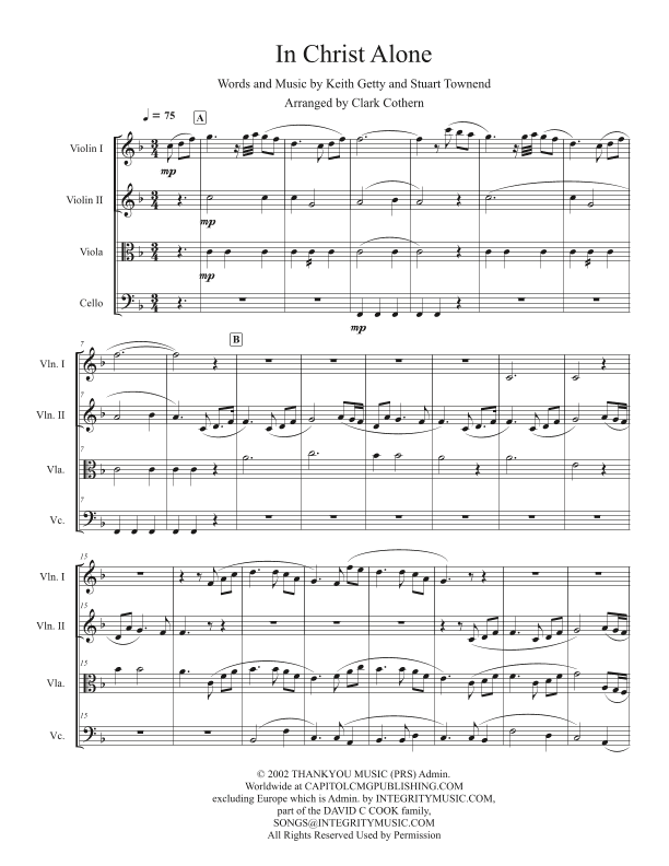 In Christ Alone (arr. Clark Cothern)