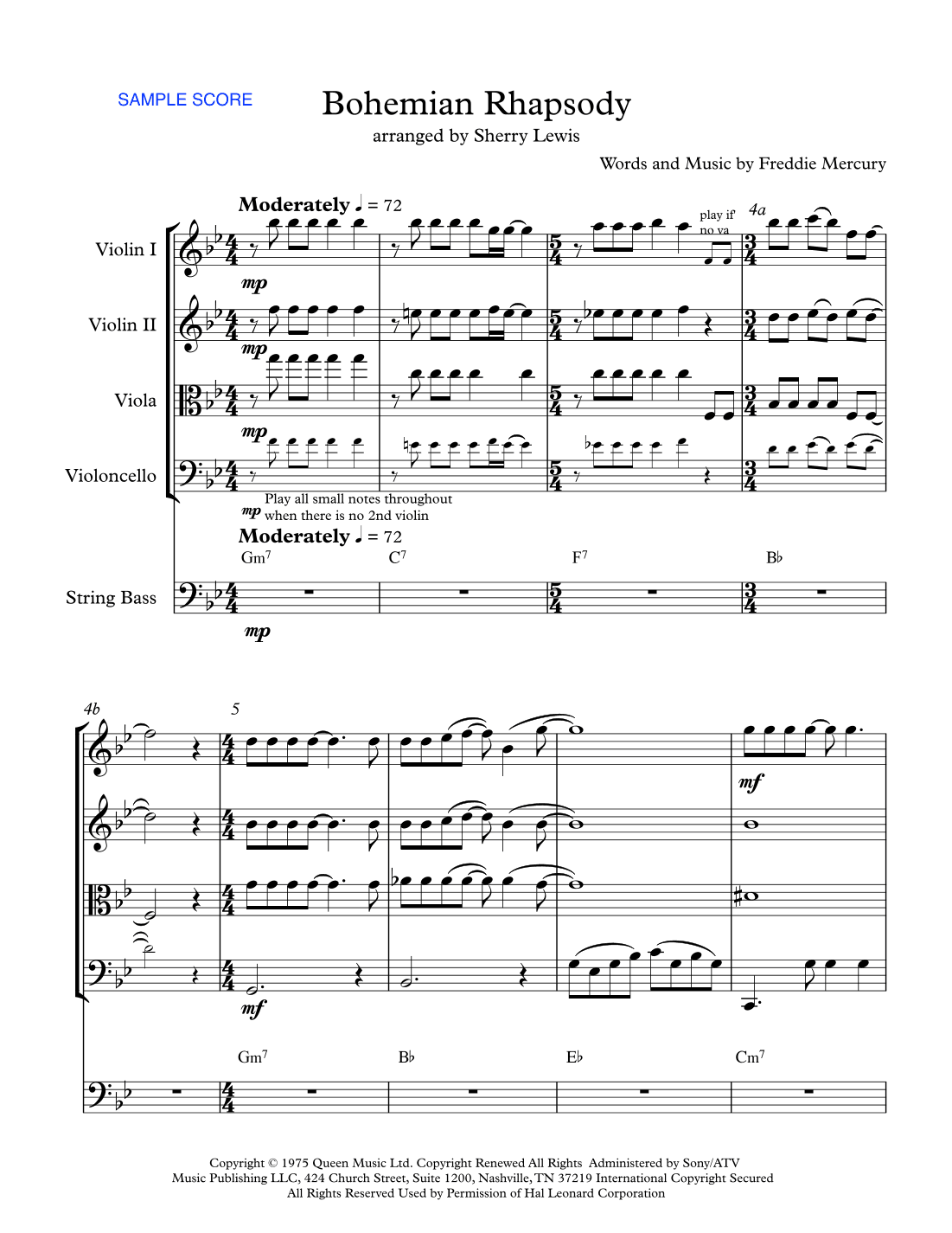 Bohemian Rhapsody (arr. Sherry Lewis)